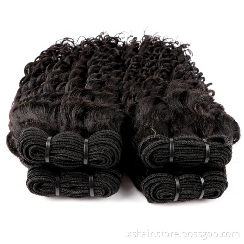 Wholesale 10a Grade Unprocessed Virgin Human Hair Vendors  Peruvian Brazillian Deep Wave Human Hair 3 Bundles with Closure